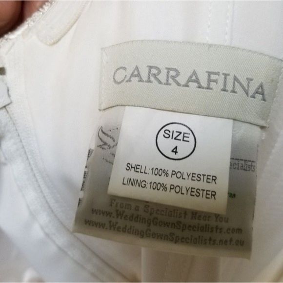 BHLDN Carrafina Full Tulle Ballgown White Wedding Dress Cathedral Veils - Picture 13 of 16